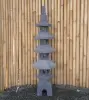 Product image 4 of the product “Japanese style Garden Lantern, made from Andesit Stone. Multipart. 130 cm Height, Roof is 40 cm width. ”